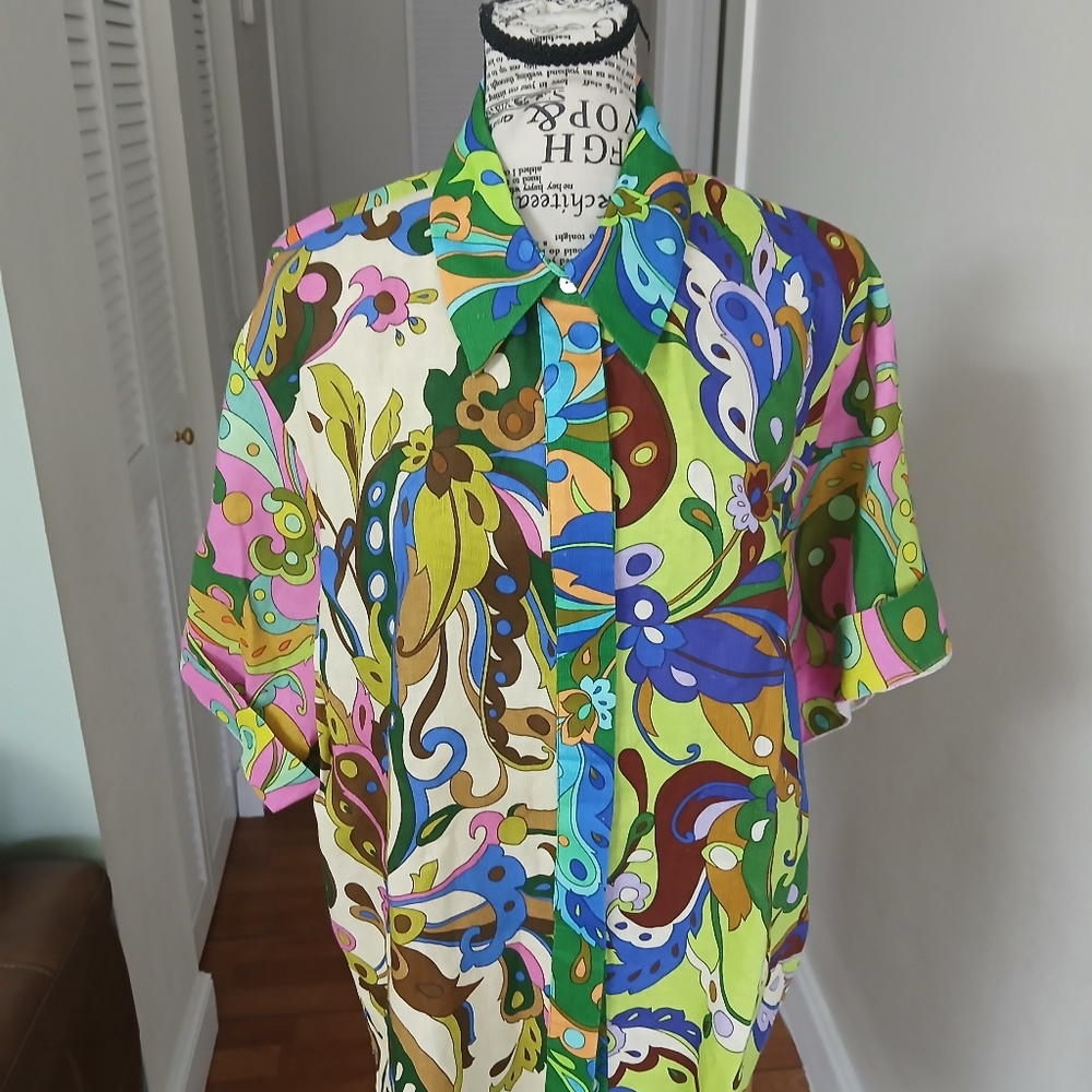 ALEMAIS Yvette Shirt in‎ Multi - Picture 3 of 10